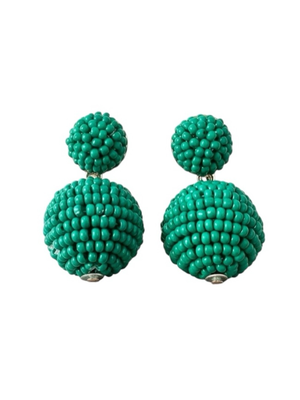 🆕On 34th Green Beaded Double Drop Earrings